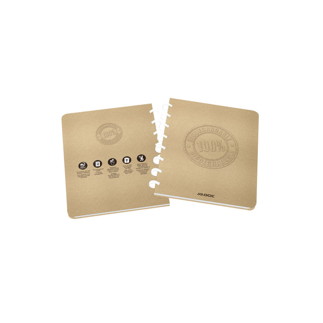 Adoc - Ecriture BIO A5 diamant 4x8mm 144 pages 90gr kraft