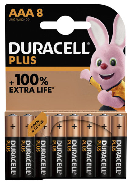 Duracell - Batterie Plus 8xAAA