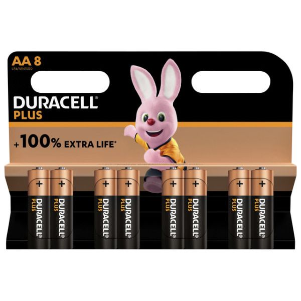 Duracell -  Batterij Plus 8xAA