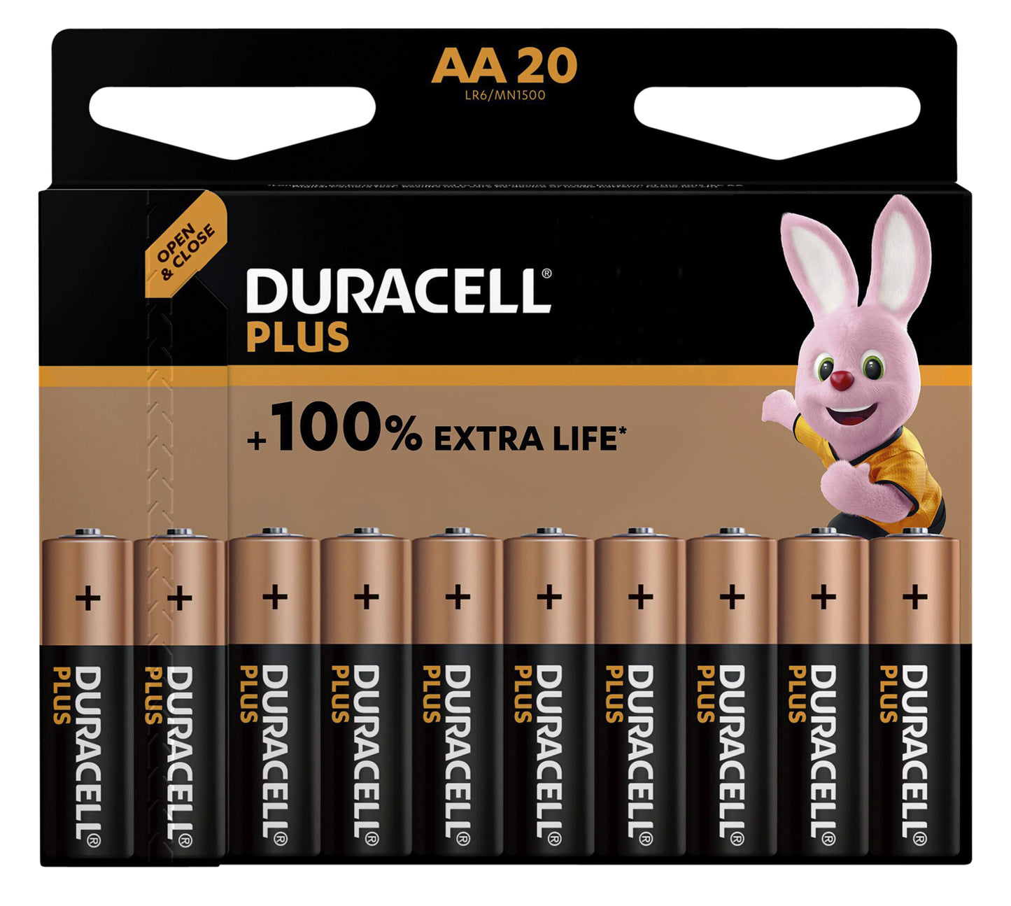 Duracell -  Batterij  plus power boost 20x aa | 10 stuks