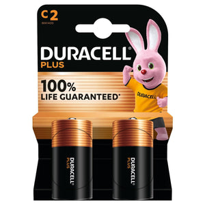 Duracell - Batterie Plus 2x C