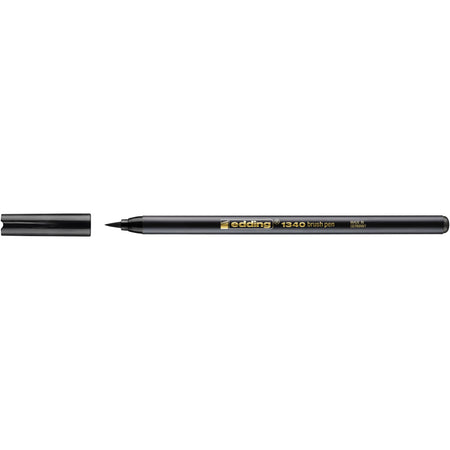 Edding -  Brushpen  1340 zwart | 10 stuks