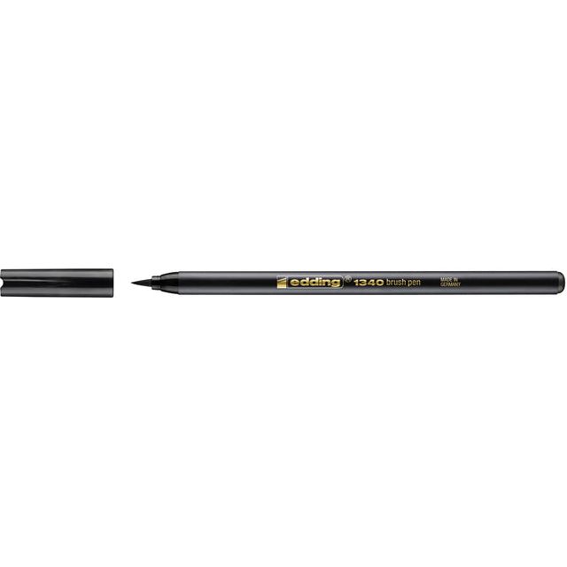 Edding - Brushpen Edding 1340 Black | 10 pièces