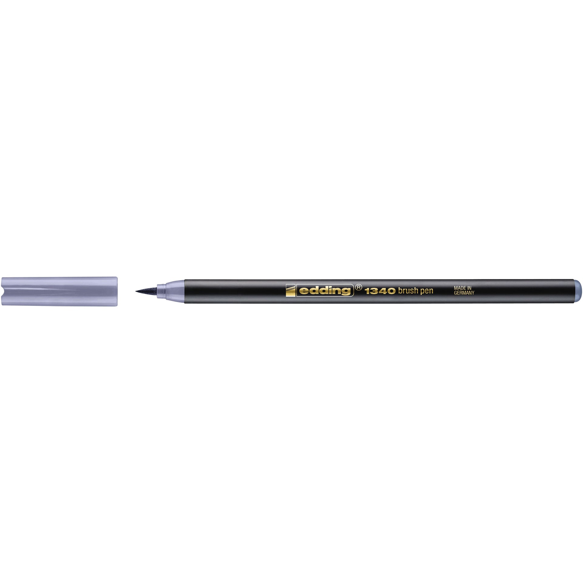 Edding -  Brushpen  1340 zilvergrijs | 10 stuks