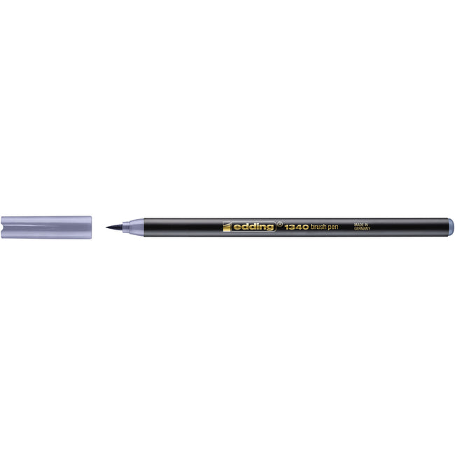 Edding -  Brushpen  1340 zilvergrijs