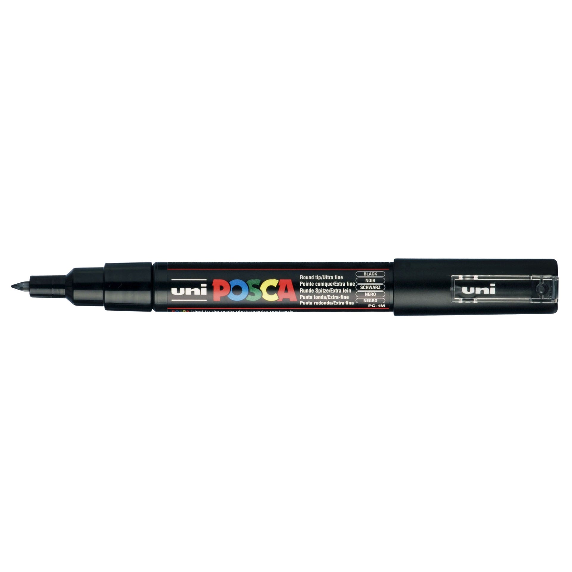 Posca - Marqueur Uni PC1MC extra fin noir | 6 pièces