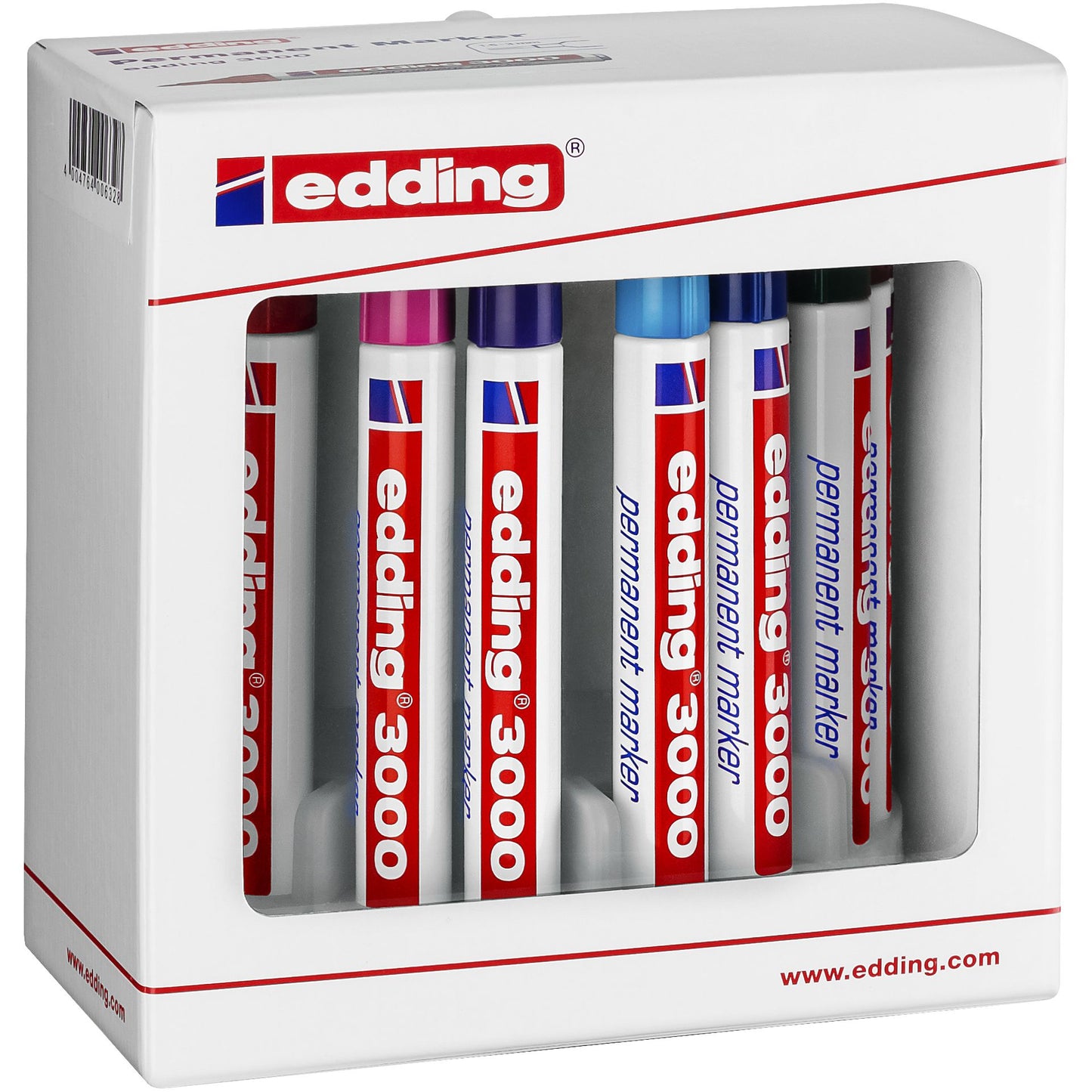 Edding -  Viltstift  3000 rond 1.5-3mm assorti set à 10 stuks