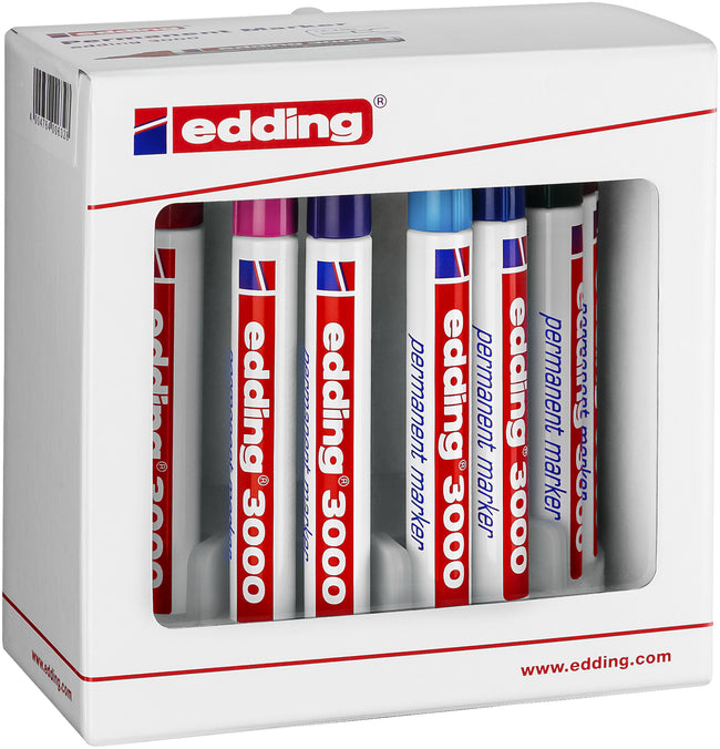 Edding - Feutre 3000 rond 1,5-3mm assorti lot de 10 pièces