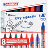 Edding - Marqueur pour tableau blanc 360 rond 1,5-3mm assorti 8 pièces
