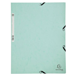 Exacompta -  Elastomap  aquarel a4 3 klep 400gr groen
