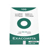Exacompta - Carte système 100x150mm ligne blanc 100 pièces