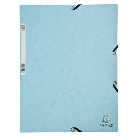 Exacompta -  Elastomap  aquarel a4 3 klep 400gr blauw