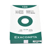 Exacompta -  Systeemkaart  125x200mm lijn wit | 12 stuks