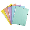 Exacompta - Elastomap Aquarelle A4 3 rabats 400gr carton brillant assortis