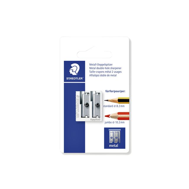 Staedtler - Taille-crayon double en métal Noris