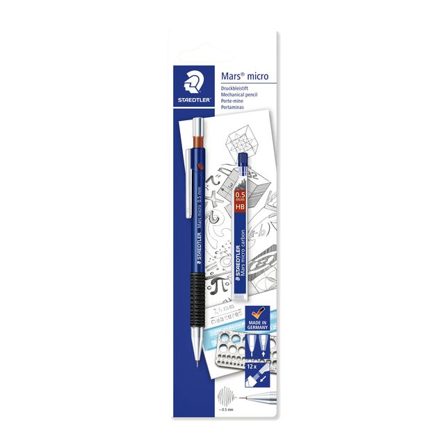 Staedtler - Porte-mine micro 0,5mm + mines extra fines
