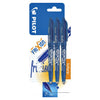 Pilot - Stylo roller friXion bleu moyen blister de 3 pièces