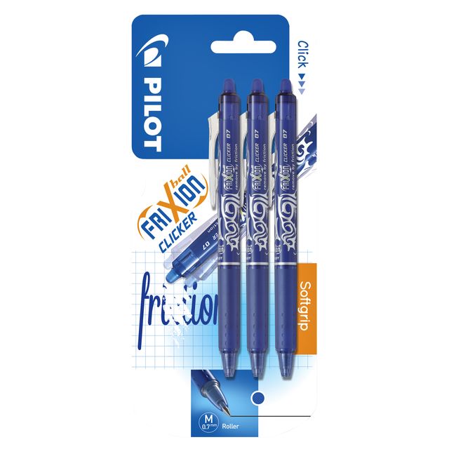 Pilot - Tintenroller Frixion blrt-fr7 Clicker m 3Stk bl