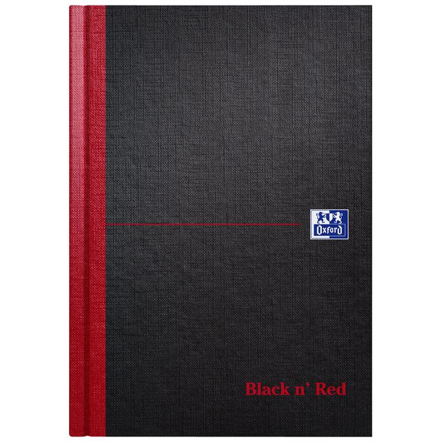 Oxford - Notizbuch Black n' Red A5 96 Blatt Linie