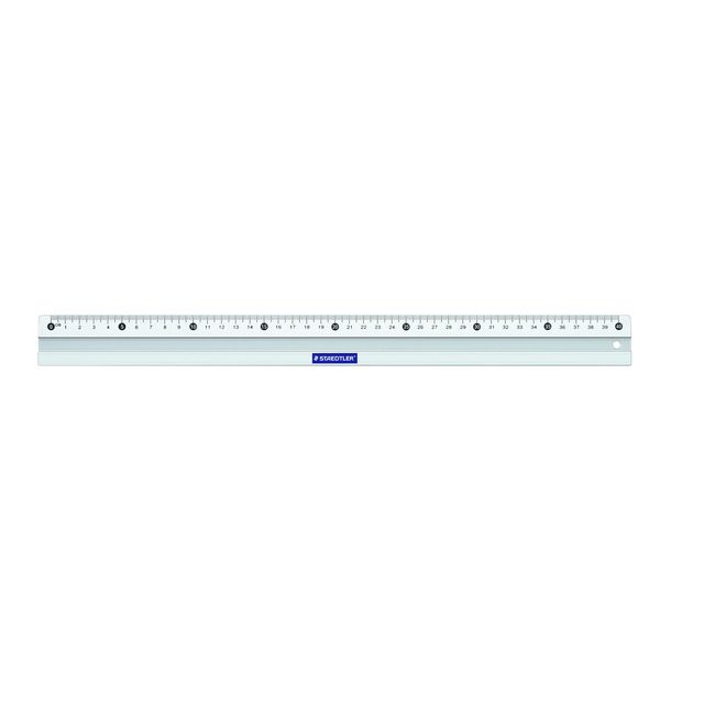 Staedtler - Lineal 563 400mm Aluminium | 10 Stück