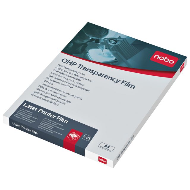 Nobo -  Overheadprojector transparanten voor laserprinters 50 stuks