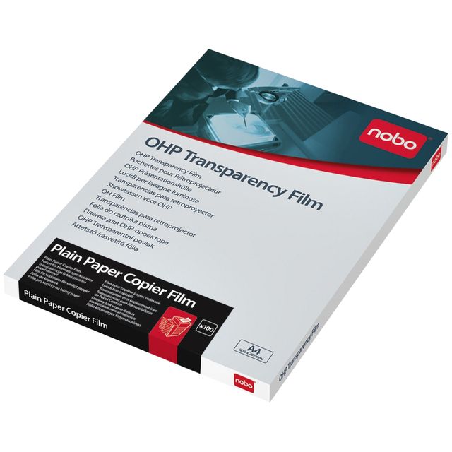 Nobo - Transparents pour rétroprojecteur pour photocopieurs 100 pièces