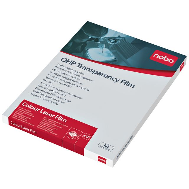 Nobo - Overheadprojektor-Folien für Farblaserdrucker 50 Stück