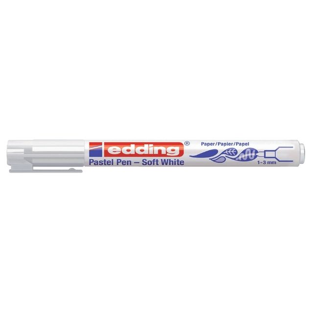 Edding - Feutre 1500 blanc doux | 10 pièces
