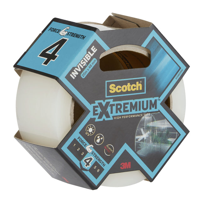Scotch - Ruban adhésif extremium invisible 48mmx25m tr | 6 pièces