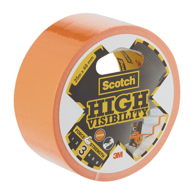 Scotch -  Plakband high visibility 48mmx25m oranje | 6 stuks