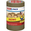 Tesa -  Verpakkingse pack 66mx50mm bruin promopack