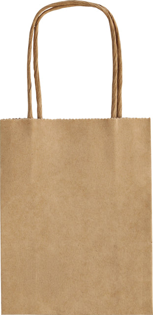 Folia Paper - Sac avec anse Folia papier kraft 125gr 12x15x5.5cm 20 pièces naturel