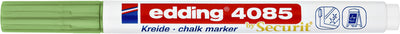 Edding - Marqueur à craie 4085 par rond 1-2mm vert métallisé | 10 pièces
