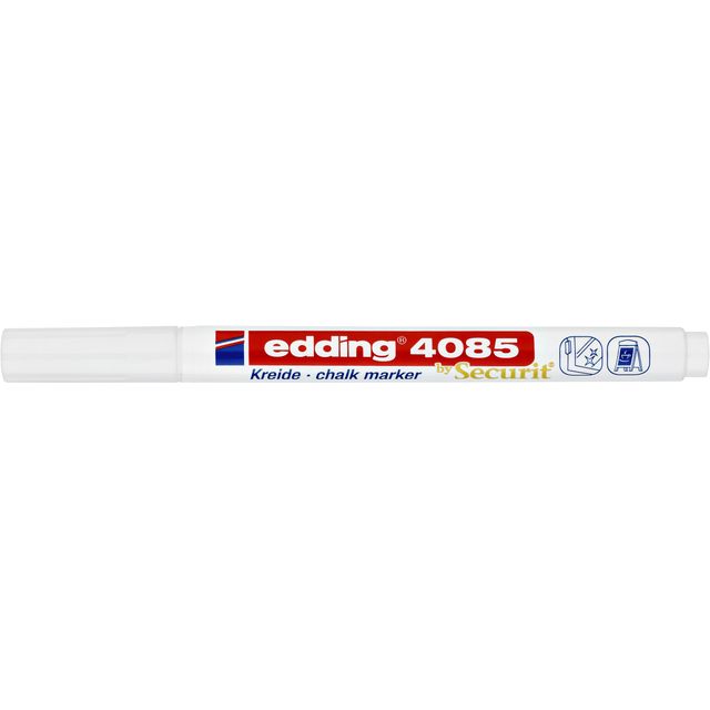 Edding - Kreidemarker 4085 rund 1-2mm weiß | 10 Stück