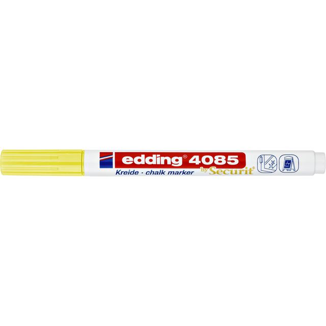 Edding - Marqueur craie 4085 par rond 1-2mm jaune fluo
