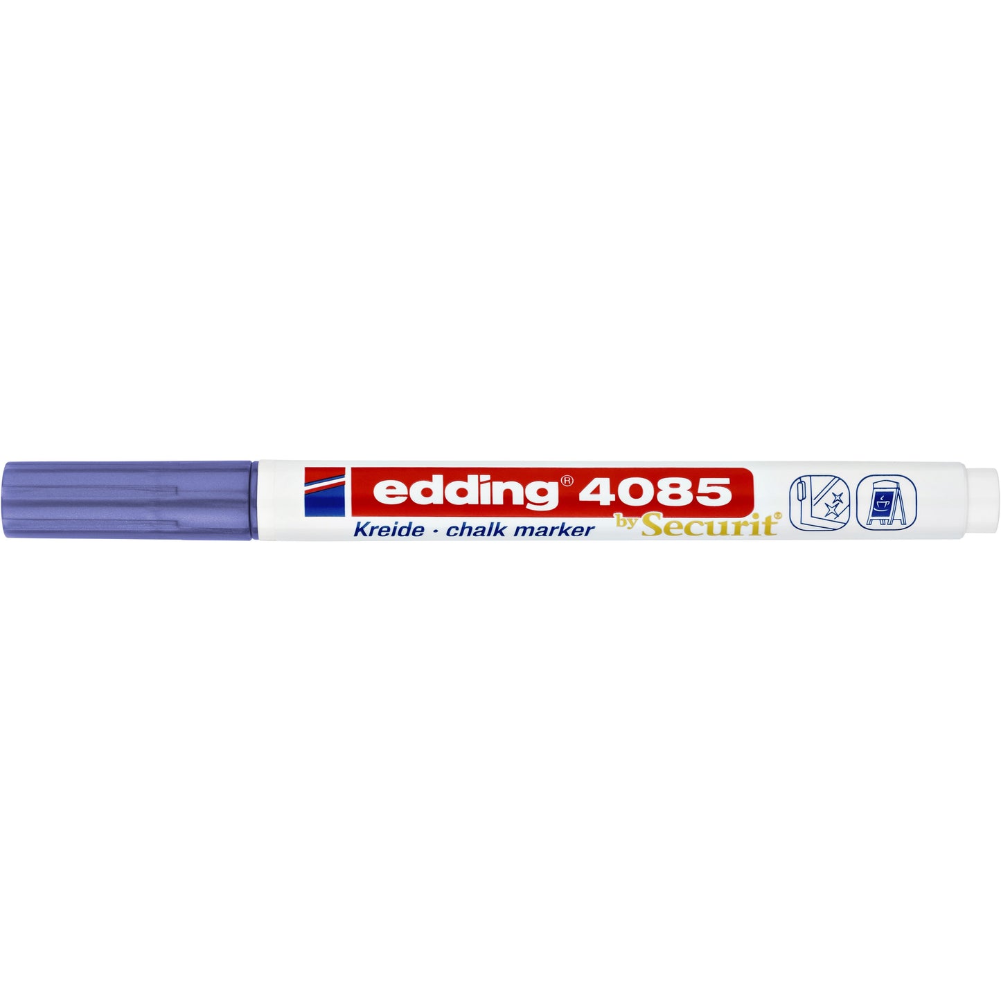 Edding - Kreidemarker 4085 rund 1-2mm Metallic-Violett | 10 Stück