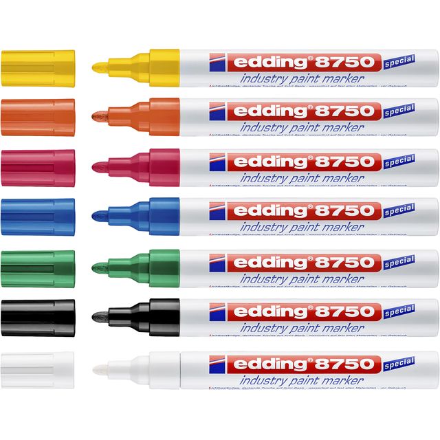 Edding - Paintmarker 8750 Industrie 2-4mm rot | 10 Stück