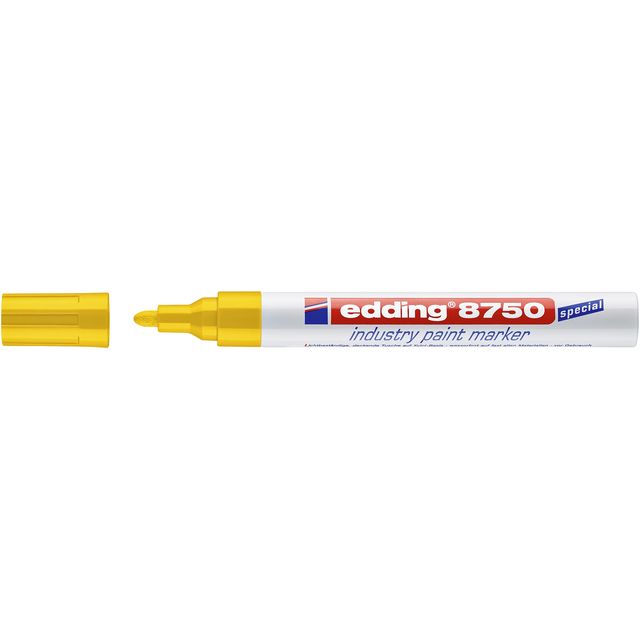 Edding - Paintmarker 8750 Industrie 2-4mm gelb | 10 Stück