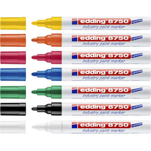 Edding -  Paintmarker  8750 industrie 2-4mm wit