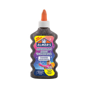 Elmer's -  Kinderlijm  177ml glitter zwart