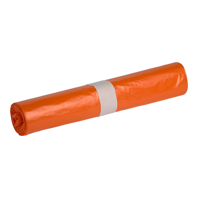 Powersterko - Abfallsack HDPE T25 70x110cm 120L orange | 25 Stück