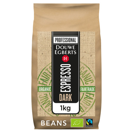 Douwe Egberts - Café expresso en grains torréfaction foncée Bio Fairtrade 1kg