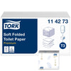 Tork - Papier toilette T3 plié 2 couches 110x190mm blanc 114273