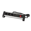 Perel - Multiprise de bureau 3 voies avec interrupteur incl. 2 ports USB 1,4 m noir