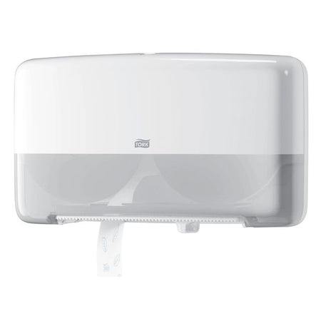 Tork - Toilettenpapierspender T2 Elevation Jumbo Small Duo weiß 555500 | 84 Stück