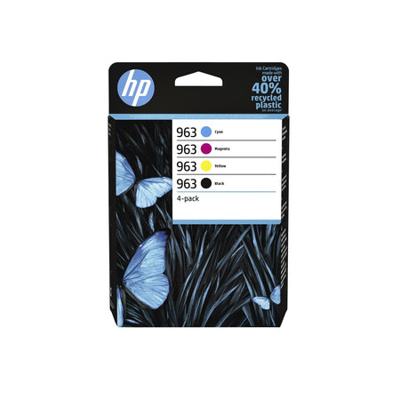 HP - Cartouche d'encre 6zc70ae 963 noir + 3 couleurs
