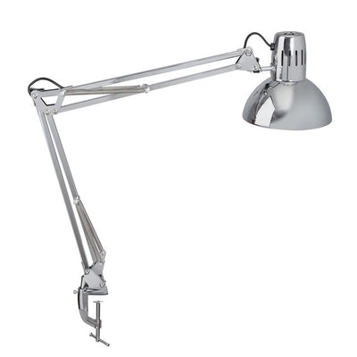 MAUL - Lampe de bureau d'étude avec pince de table chrome excl. Lampe LED | 12 pièces