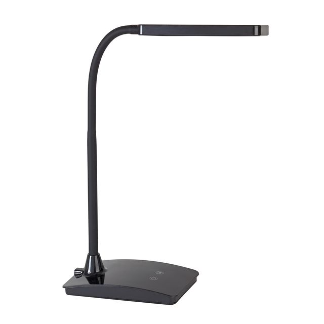 MAUL - Schreibtischleuchte Pearly LED-Sockel dimmbar Farbe Vario Schwarz | 8 Stück