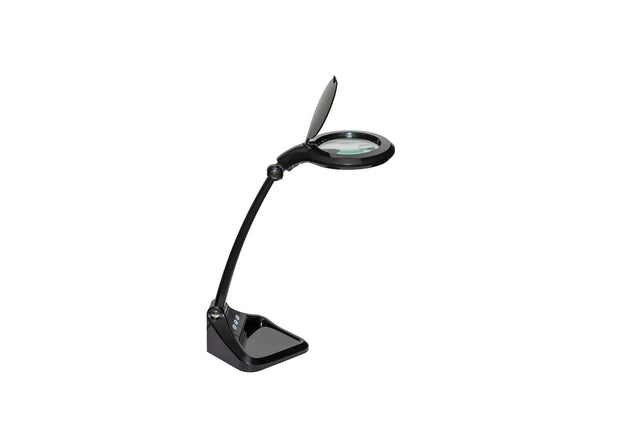 MAUL - Lampe loupe Iris LED dimmable noir | 4 pièces