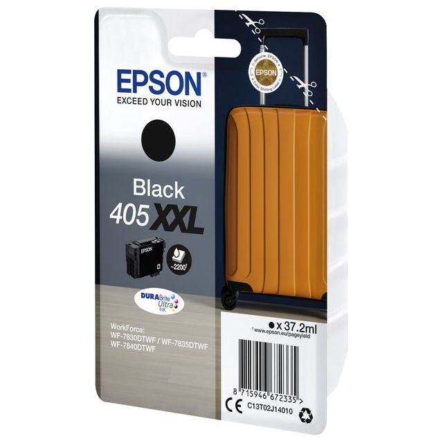 Epson - inktcartridge 405XXL, 2.200 pagina's, OEM C13T02J14010, zwart